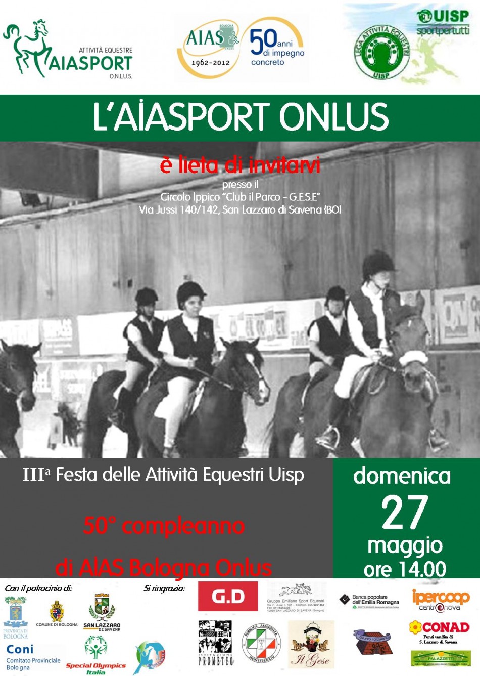 locandina festa attività equestri