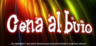 Una cena al buio di beneficenza