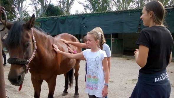 Bimbi Bielorussi e cavallo